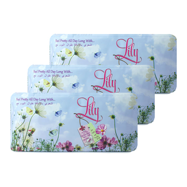 Lily Ultra-thin Sanitary Pads for Day 30Pads Combo Pack of 3