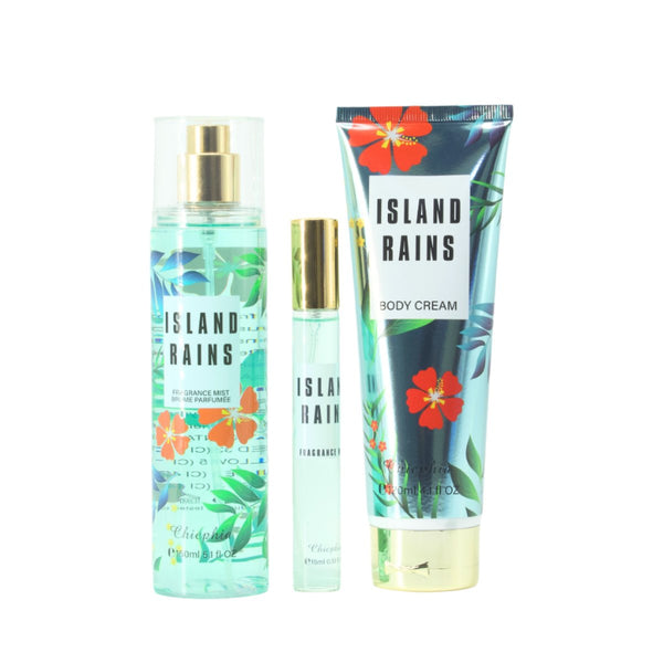 Chicphia 3Piece Gift Set - Island Rains Body Care -150ml