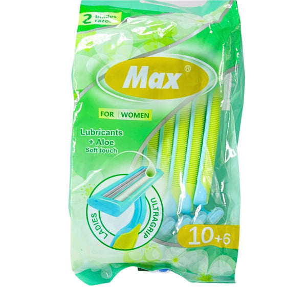 Max 2 Blade Razor For Women-16 pcs