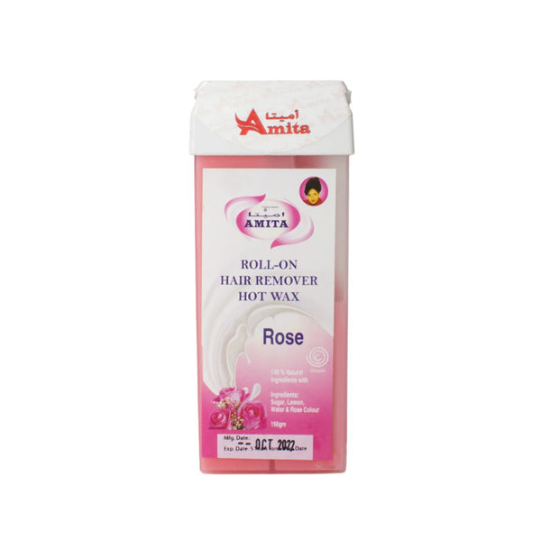 Amita Roll On Hair Remover Hot Wax Rose-150 g