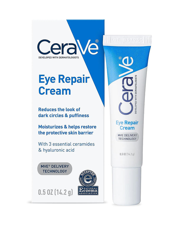 CeraVe Eye Repair Cream | Under Eye Cream for Dark Circles and Puffiness 14ml