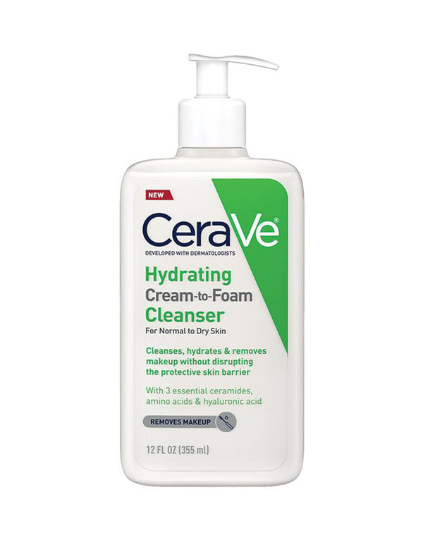 CeraVe Hydrating Cream-to-Foam Cleanser 355ml