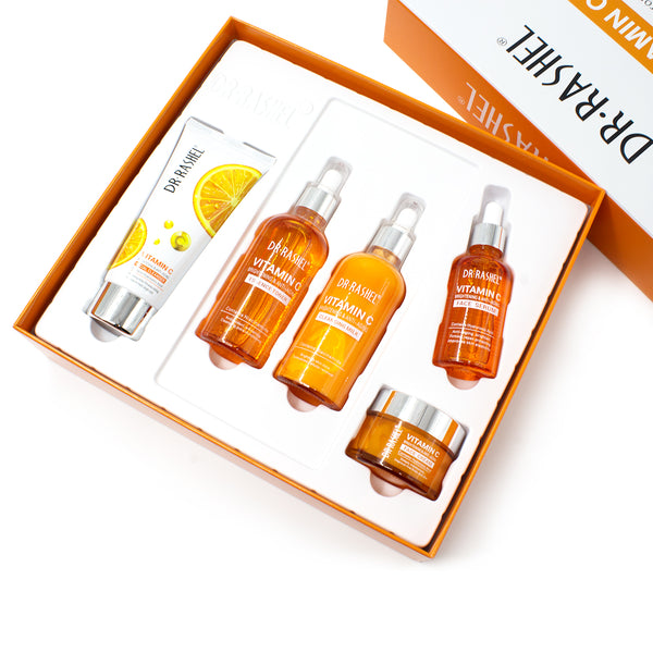 Dr. Rashel Vitamin C Brightening & Anti Aging Skin Care Series 5 Piece Set