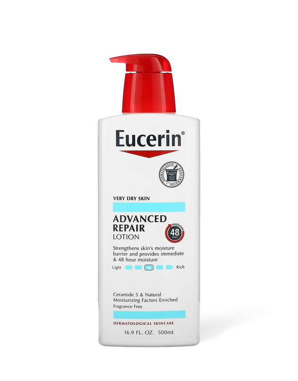 Eucerin, Advanced Repair Lotion, Fragrance Free, 16.9 fl oz (500 ml)