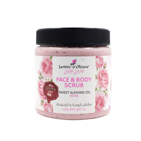 Face & Body Scrub  -Sweet Almond Oil & Rose