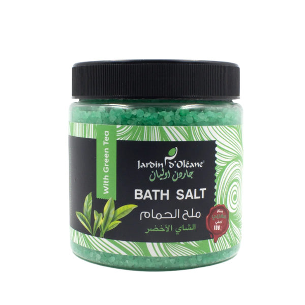 Bath salt with green tea