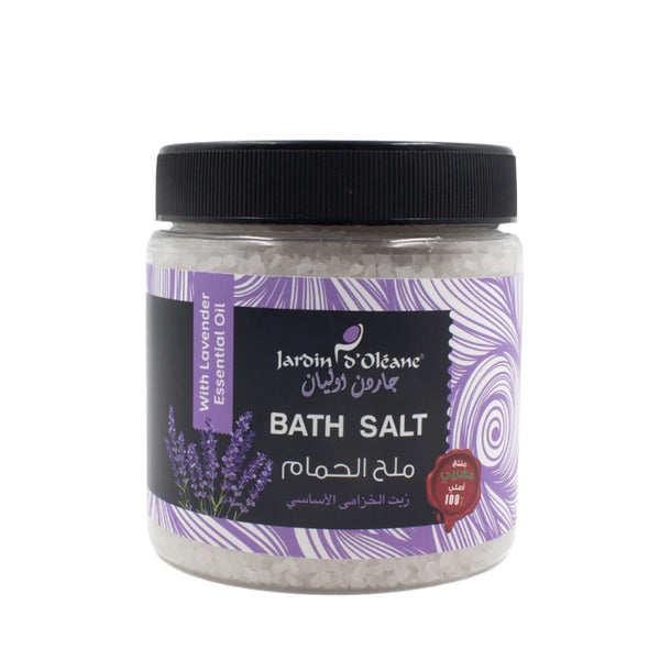 Bath salt with lavender essential oil