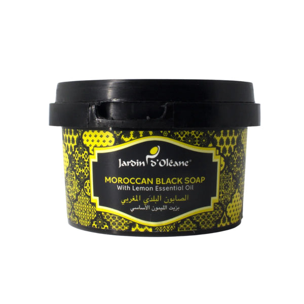 Black soap with lemon essential oil-250gm