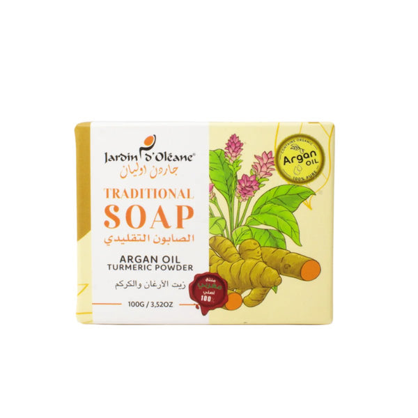 Soap with argan oil and turmeric