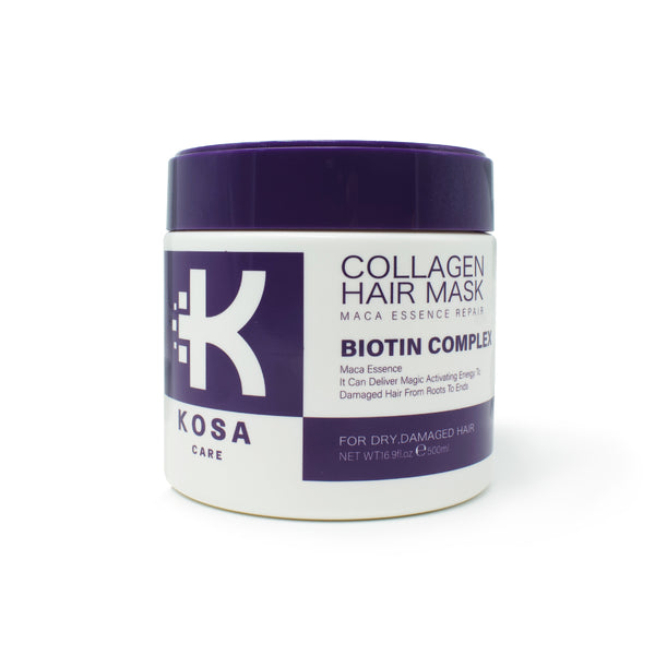 Kosa Collagen Hair Care Mask for Dry Damaged Hair with Biotin Complex 16.90 oz 500ml