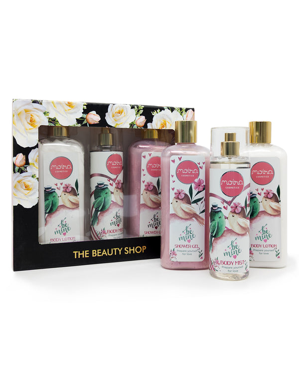 Moira 3pc Gift Set 400ml - Be Mine Black