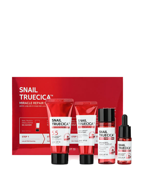 SOME BY MI, Snail Truecica Miracle Repair Starter Kit, 4 Piece Kit