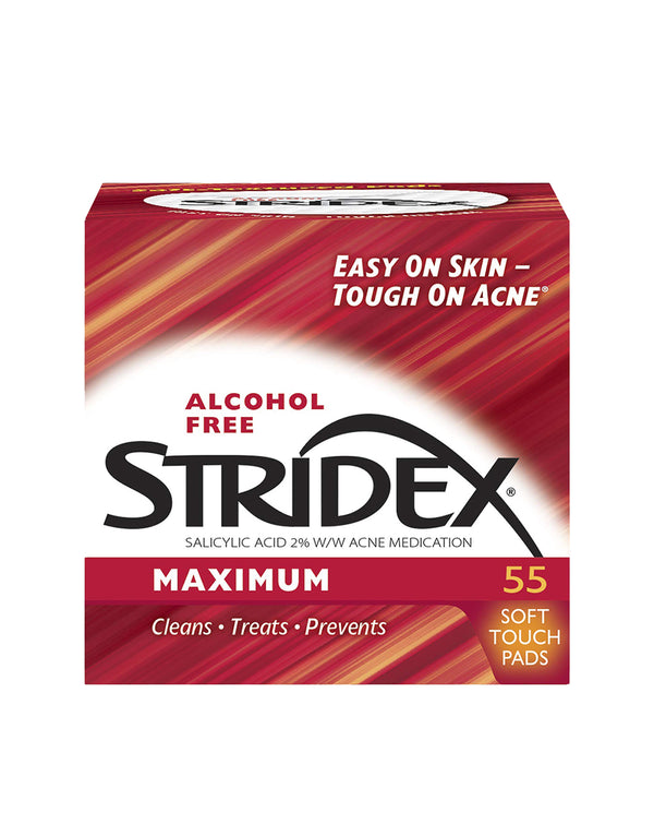 Stridex, Maximum, Alcohol Free, 90 Soft Touch Pads