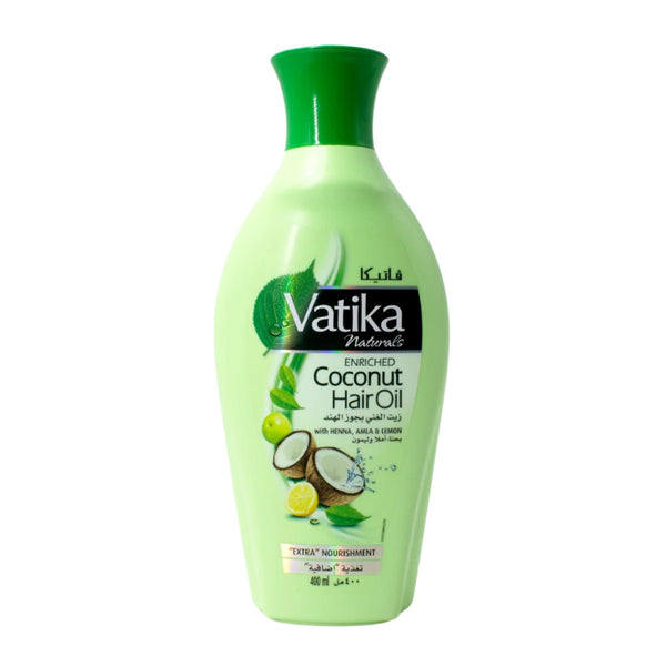 Vatika Naturals Enriched Coconut Hair Oil with Henna Amla & Lemon - 400 ml