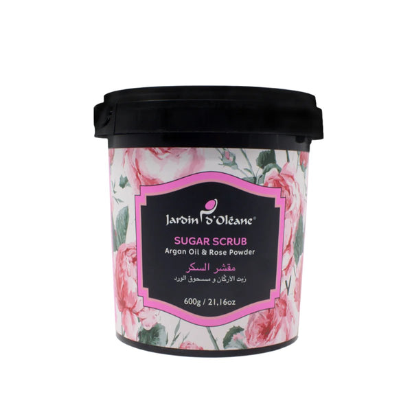 Sugar scrub with argan oil and rose